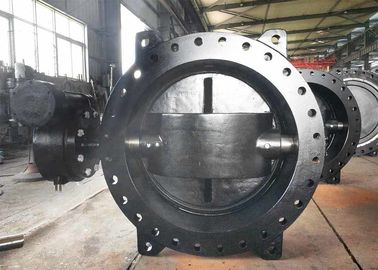Ductile Iron Eccentric Butterfly Valve / Water Butterfly Valve Size Range DN100 - DN3600