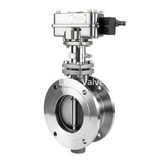 Electric On/off Butterfly Valve Stainless Steel and Bi-dreictional Bubble Tight for Industrial Applications