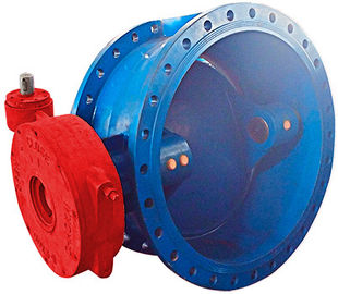 DN1000 Metal Double Eccentric Butterfly Valve / Cast Iron Butterfly Valve Electromotion Power